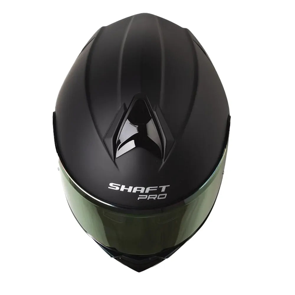 Casco Shaft Pro 4000Dv Evo Solid Negro Fucsia Visor Iridium Morado
