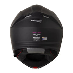 Casco Shaft Pro 4000Dv Evo Solid Negro Fucsia Visor Iridium Morado