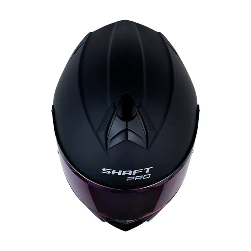 Casco Shaft Pro 4000Dv Evo Solid Negro Fucsia Visor Revo Morado