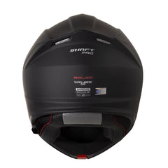 Casco Shaft Pro 4000Dv Evo Solid Negro Rojo Visor Iridium Rojo