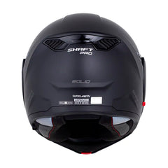Casco Shaft Pro 4180 Dv Solid Negro Gris Visor Iridium Rojo
