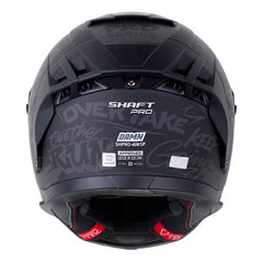 Casco Shaft Pro 606Sp Damn Negro Gris Visor Iridium Azul