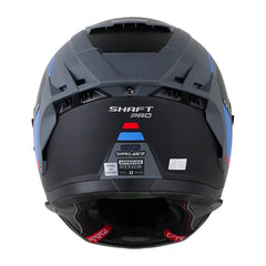 Casco Shaft Pro 606Sp Missing Gris Rojo Visor Iridium Azul