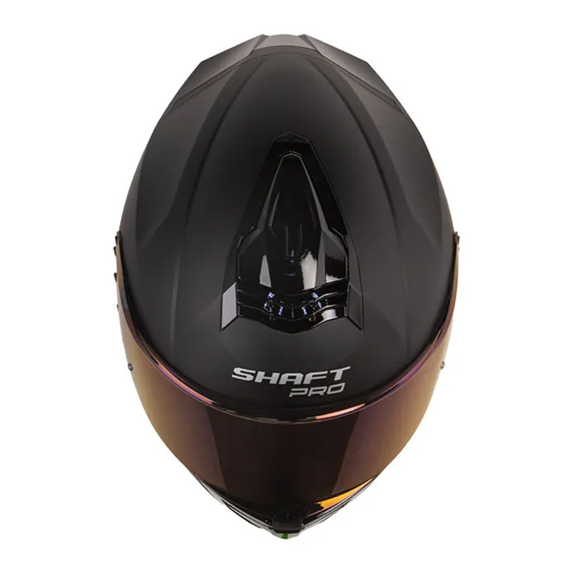 Casco Shaft Pro 609 Venom Solid Negro Fucsia Visor Iridium Morado