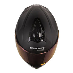 Casco Shaft Pro 609 Venom Solid Negro Fucsia Visor Iridium Morado