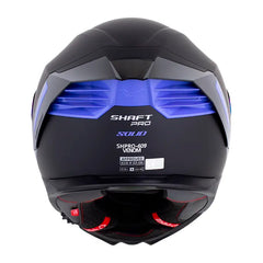 Casco Shaft Pro 609 Venom Solid V2 Negro Morado Visor Revo Morado