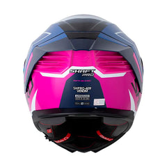 Casco Shaft Pro 609 Venom Sphere Azul Fucsia Visor Revo Morado