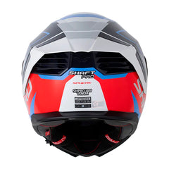 Casco Shaft Pro 609 Venom Sphere Gris Azul Visor Iridium Azul