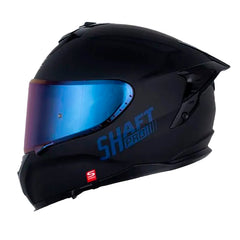 Casco Shaft Pro 610Dv Evo Solid Negro Azul Oscuro Visor Iridium Azul