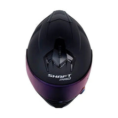 Casco Shaft Pro 610Dv Evo Solid Negro Azul Oscuro Visor Iridium Azul