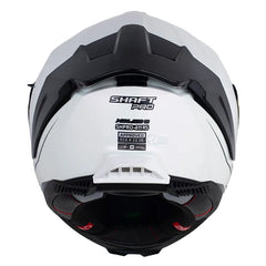 Casco Shaft Pro 611Rs Xolid 2 Camaleón Blanco Negro Visor Iridium Azul