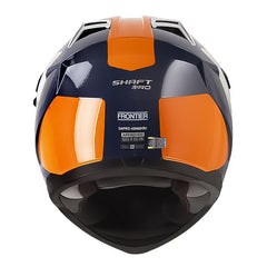 Casco Shaft Pro Mx400Dv Frontier Azul Naranja Visor Iridium Rojo