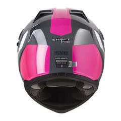 Casco Shaft Pro Mx400Dv Frontier Gris Fucsia Visor Iridium Morado
