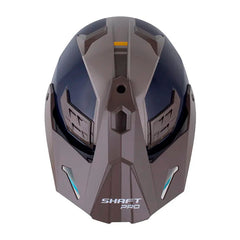 Casco Shaft pro Mx400DV Proton Arena Arena Oscuro Visor Iridium Dorado