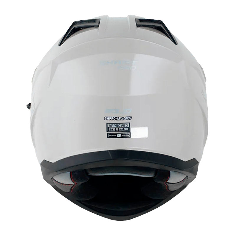 Casco Shaft pro Mx400DV Solid Arena Claro Arena Visor Iridium Rojo