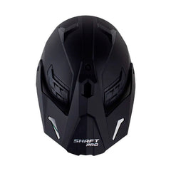 Casco Shaft pro Mx400DV Solid Negro Holografico Dorado Visor Iridium Dorado
