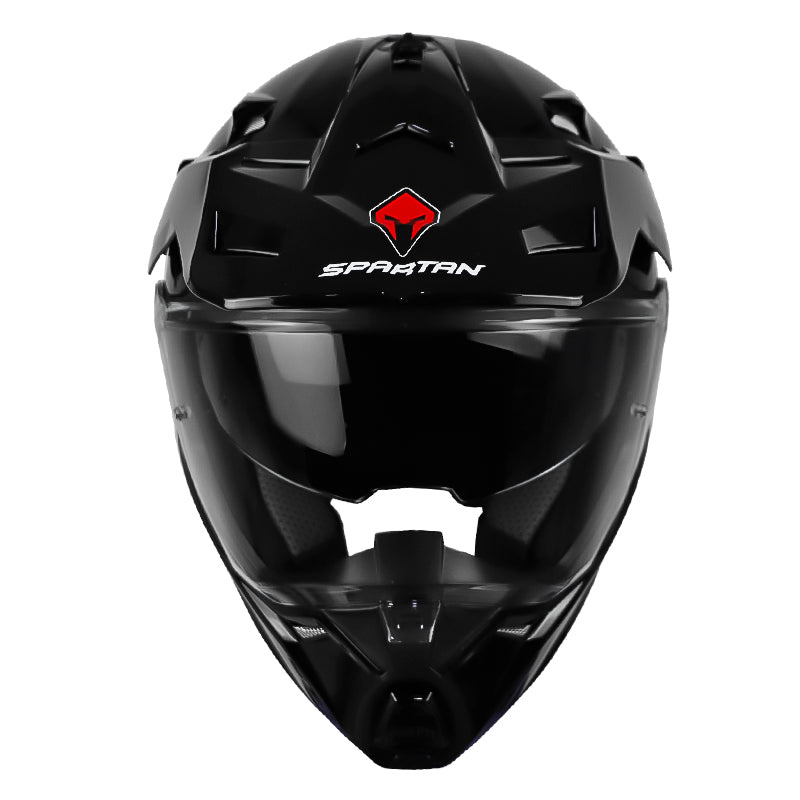 Casco Spartan Wolf Ds Solid Negro Dorado