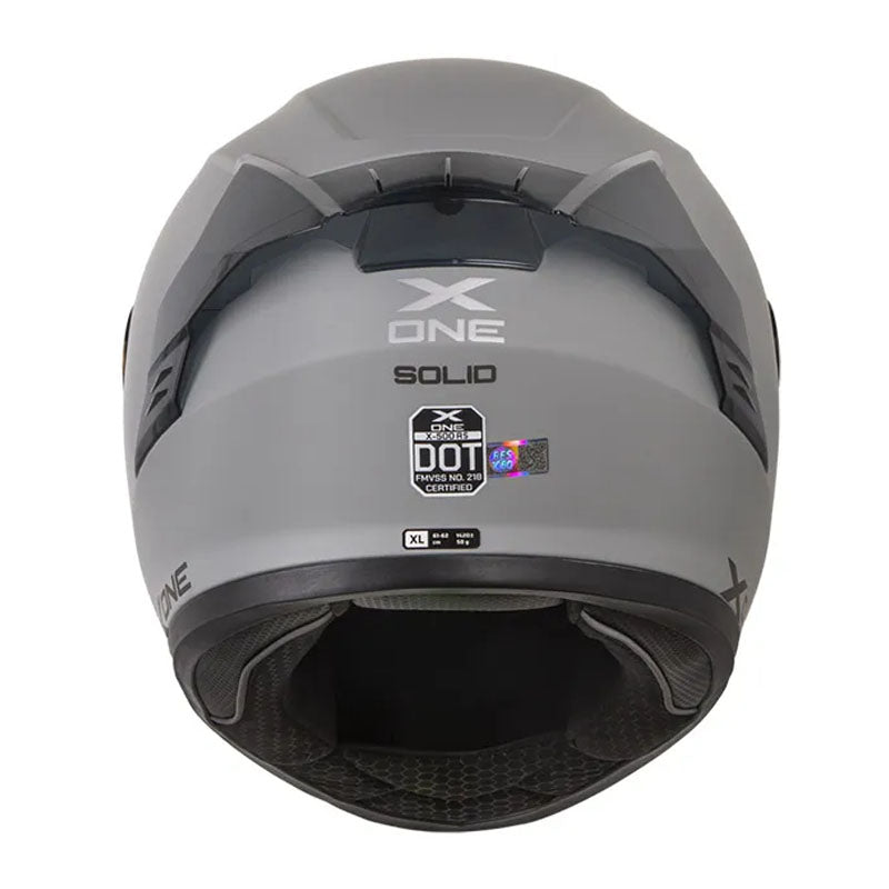 Casco X-One X-500 Rs Solid Gris Visor Iridium Azul
