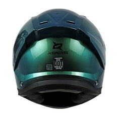 Casco X-Sports Helios Camaleon Verde