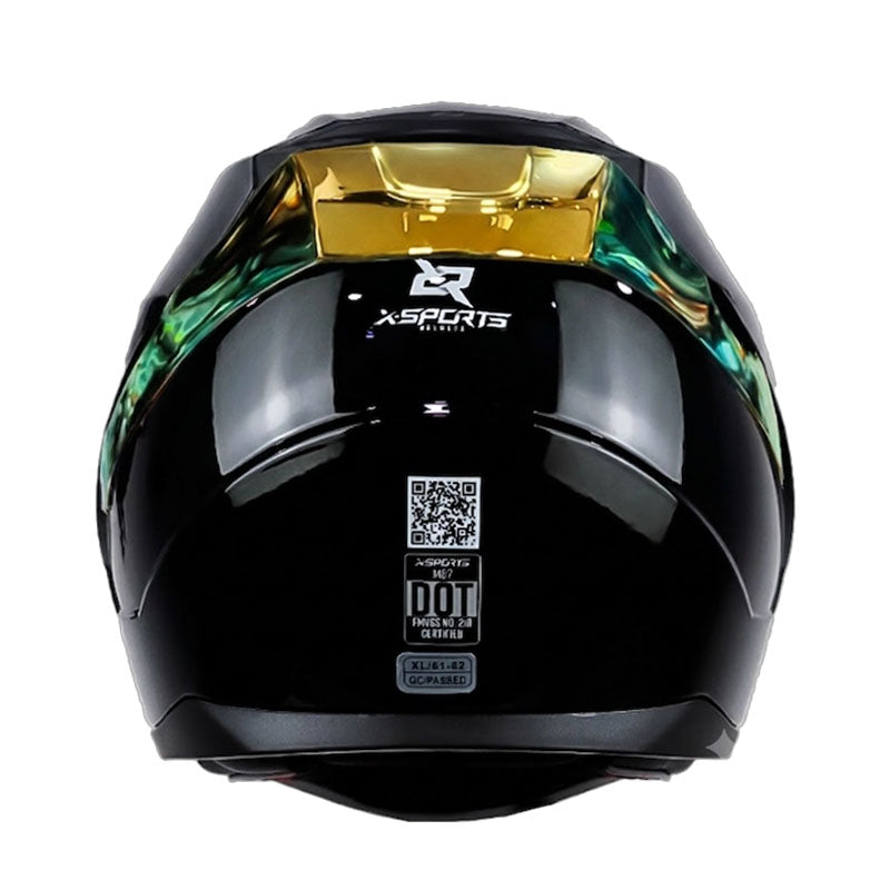 Casco X-Sports M67 Negro Rojo