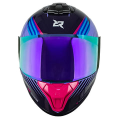 Casco X-Sports M75 Hoxa Morado Azul