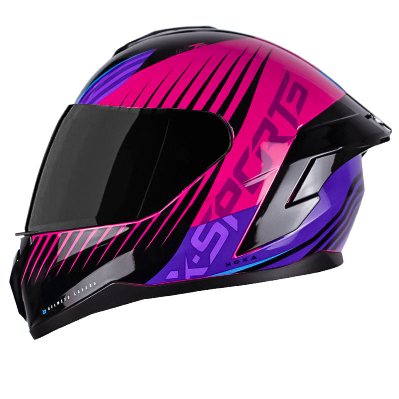 Casco X-Sports M75 Hoxa Negro Morado