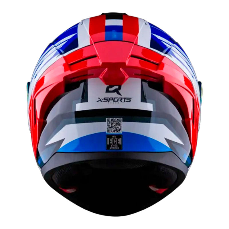 Casco X-Sports M75 Radifix Blanco Azul