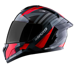 Casco X-Sports M75 Radifix Gris Rojo