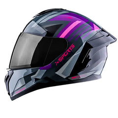 Casco X-Sports M75 Radifix Negro Morado