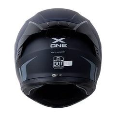 Casco X One X-500 Rs Bladez Azul Gris Visor Iridium Azul
