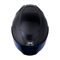 Casco X One X-500 Rs Bladez Gris Negro Visor Iridium Azul