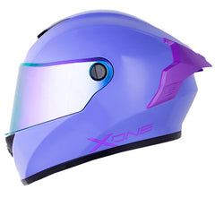 Casco X One X-500 Rs Solid V2 Morado Visor Iridium Morado