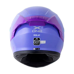 Casco X One X-500 Rs Solid V2 Morado Visor Iridium Morado