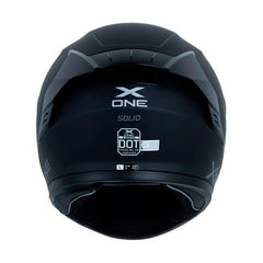 Casco X One X-500 Rs Solid V2 Negro Gris Visor Smoke
