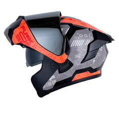Casco X_One X-3000Rs Cbr Negro Gris Visor Iridium Silver