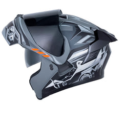 Casco X_One X-3000Rs Engine Gris Oscuro Gris Visos Smoke