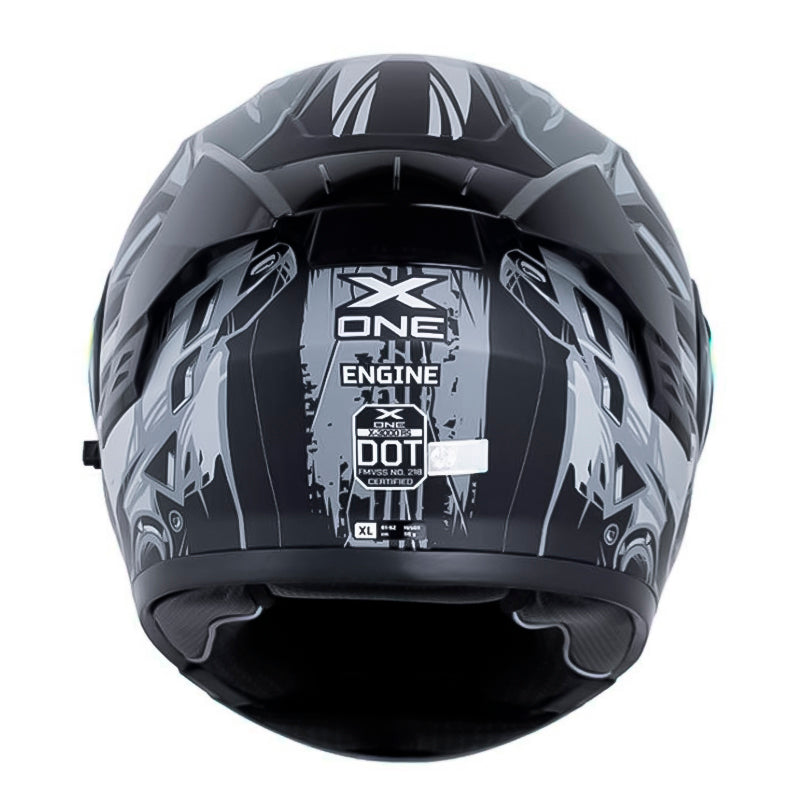 Casco X_One X-3000Rs Engine Gris Oscuro Gris Visos Smoke