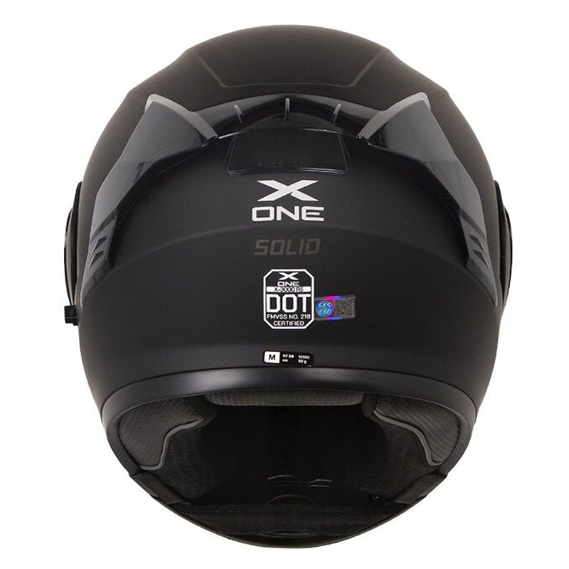 Casco X_One X-3000Rs Solid Negro Gris Visor Iridium Azul