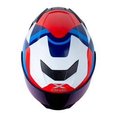 Casco X_One X-500 Rs Ilha Azul Oscuro Azul Visor Iridium Azul