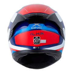 Casco X_One X-500 Rs Ilha Azul Oscuro Azul Visor Iridium Azul