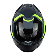 Casco X_One X-500 Rs Ilha Gris Amarillo Neon Visor Smoke