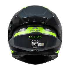 Casco X_One X-500 Rs Ilha Gris Amarillo Neon Visor Smoke