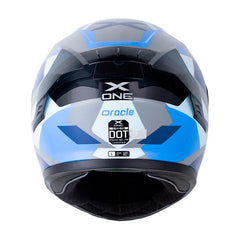 Casco X_One X-500 Rs Oracle Azul Visor Iridium Azul