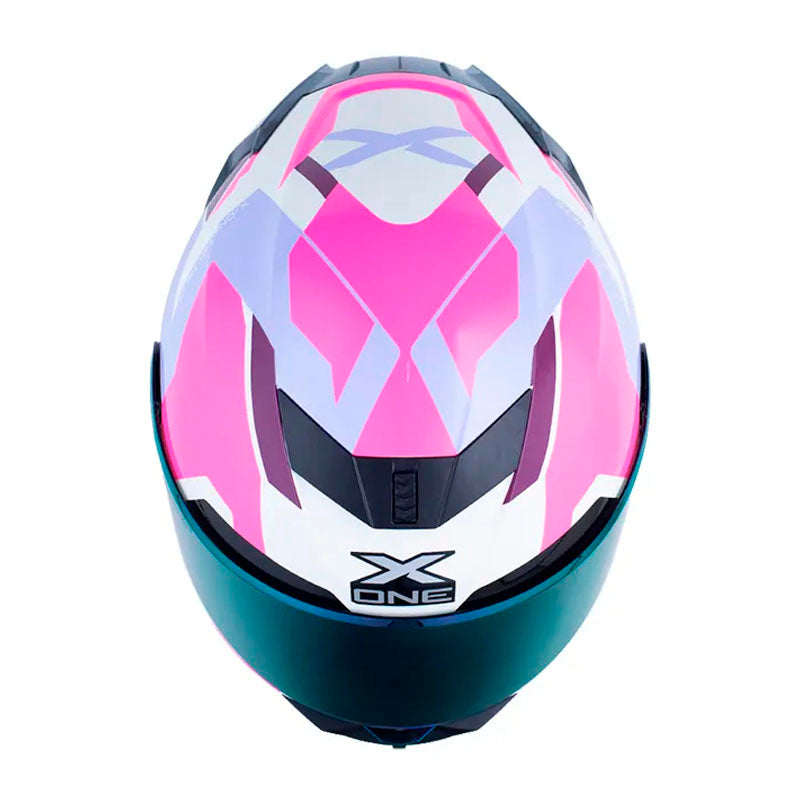 Casco X_One X-500 Rs Oracle Morado Fucsia Iridium Morado