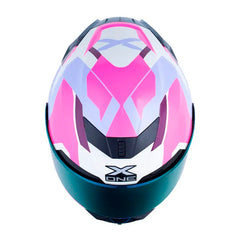 Casco X_One X-500 Rs Oracle Morado Fucsia Iridium Morado
