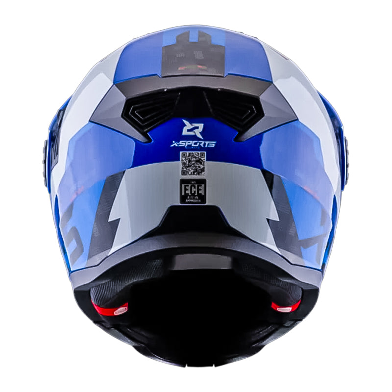 Casco Xsports 165 Amptop Azul Rojo