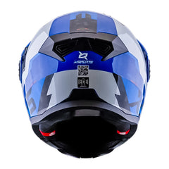 Casco Xsports 165 Amptop Azul Rojo
