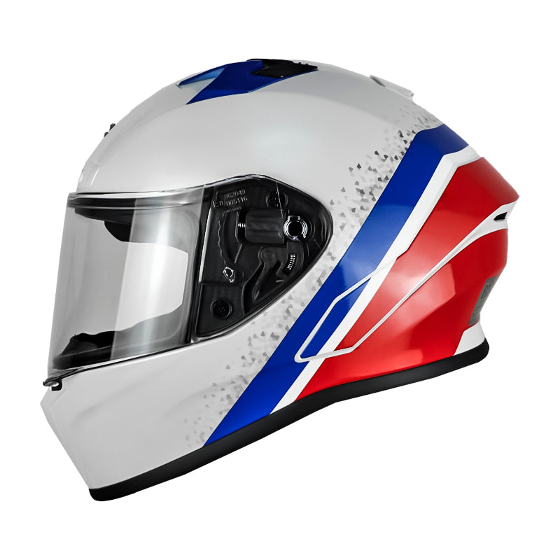 Casco Zeus 826 Bk10 Blanco Azul