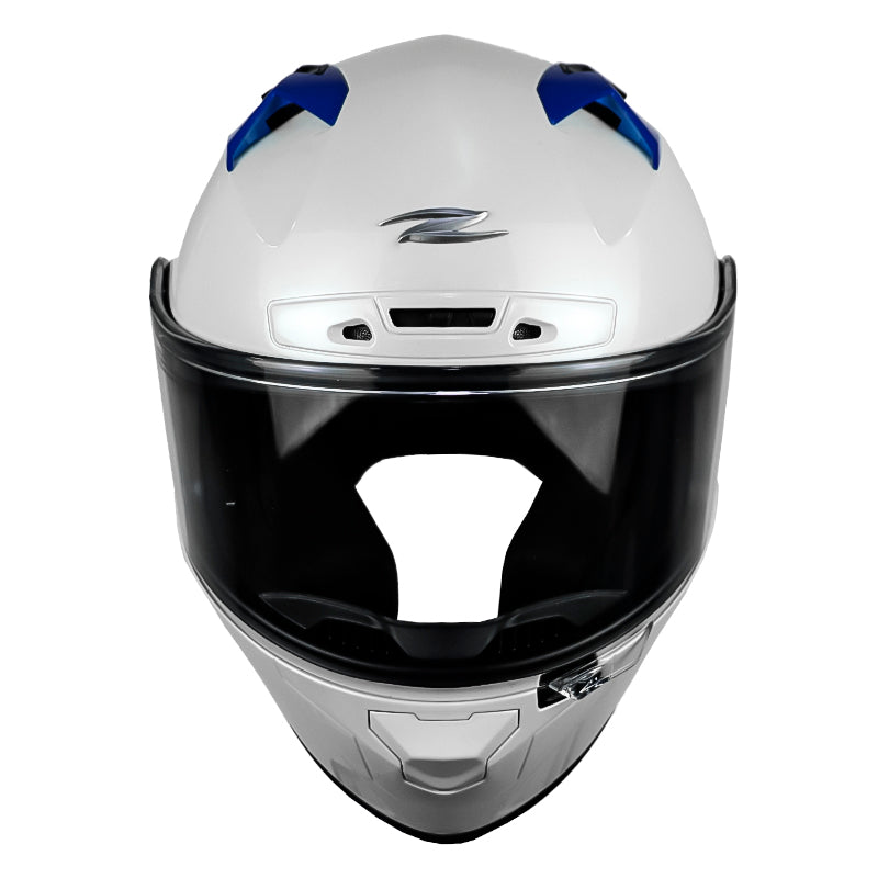 Casco Zeus 826 Bk10 Blanco Azul