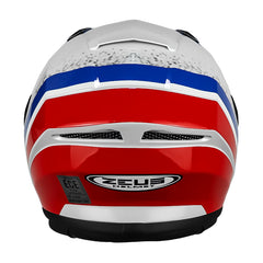 Casco Zeus 826 Bk10 Blanco Azul